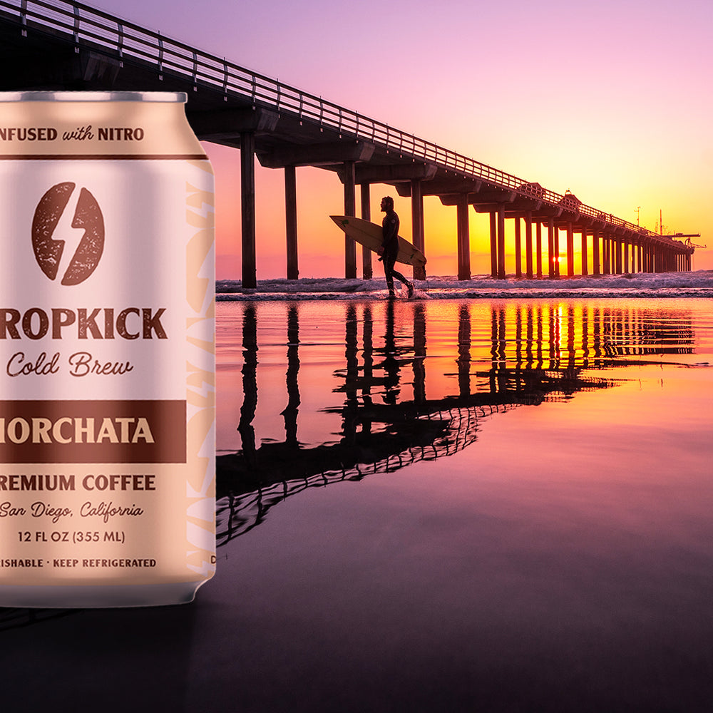 Horchata Nitro Cold Brew Coffee 12oz can from DropKick Brew