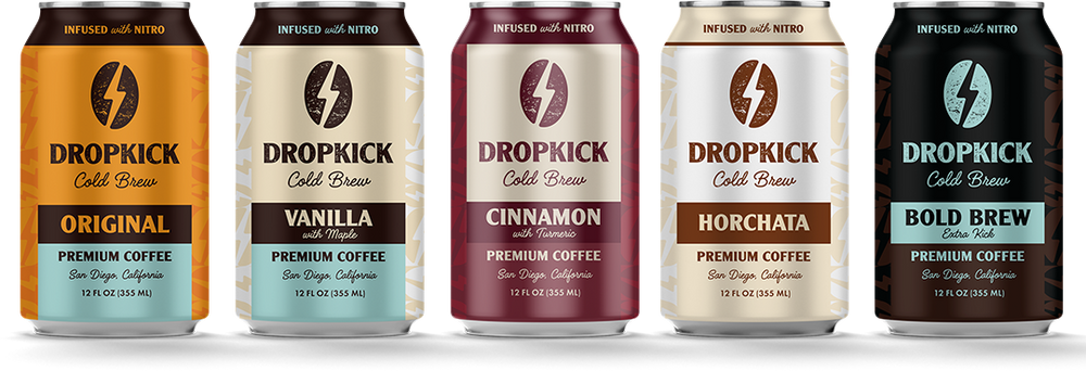 DropKick Nitro Cold Brew Can Flavors