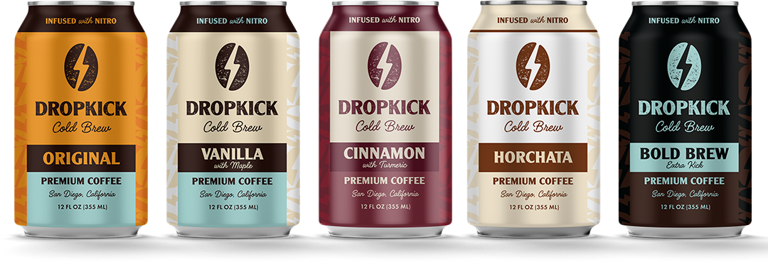 DropKick Nitro Cold Brew Can Flavors